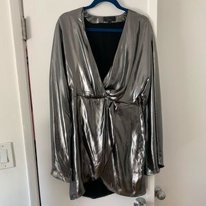 Metallic Michael Costello dress